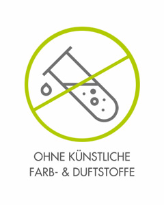 OHNE KÜNSTLICHE FARB- & DUFTSTOFFE